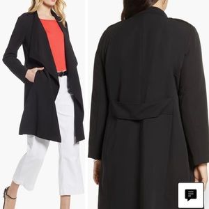 Black Halogen draped jacket with pockets